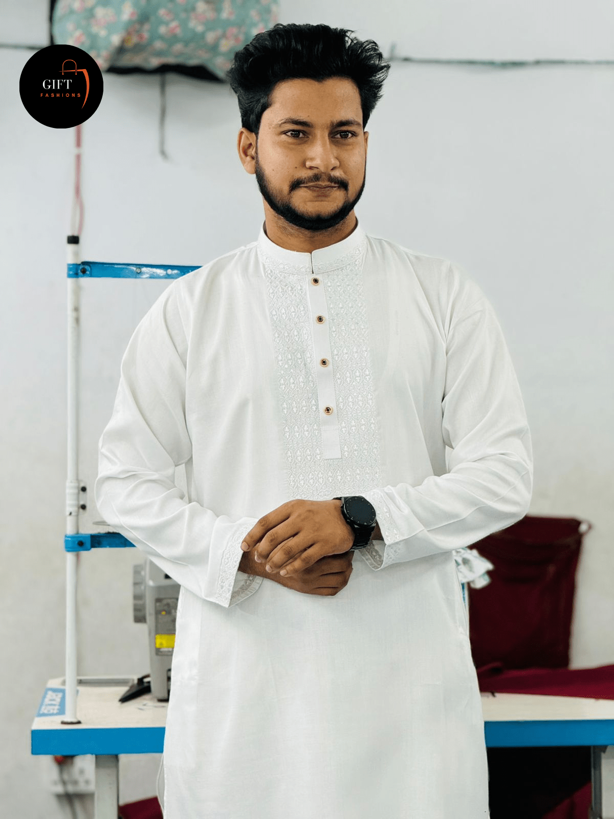 sequence embroidery panjabi
