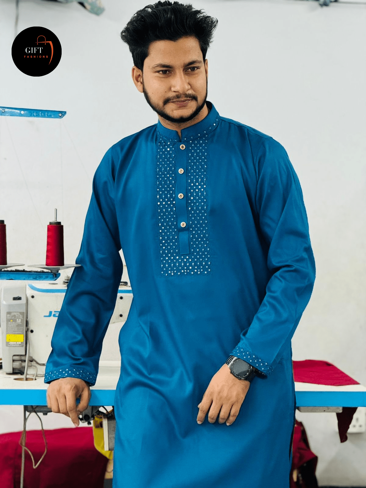 sequence embroidery panjabi